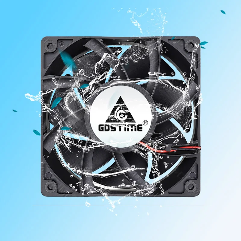 Gdstime 12025 IP67/IP68 Waterproof Cooling Fan DC 12V 6025 8025 12038 12032 Blower Ball/Sleeve Industrial Ultrasonic Humidifier