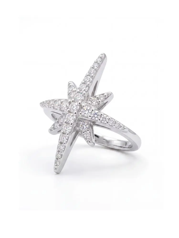 Echter Moissanit-Diamant mit Zertifikat, Brillante Ringe für Damen, Alltag und Party, 925 Sterling Silber, Edle Schmuckstücke – Detail 5