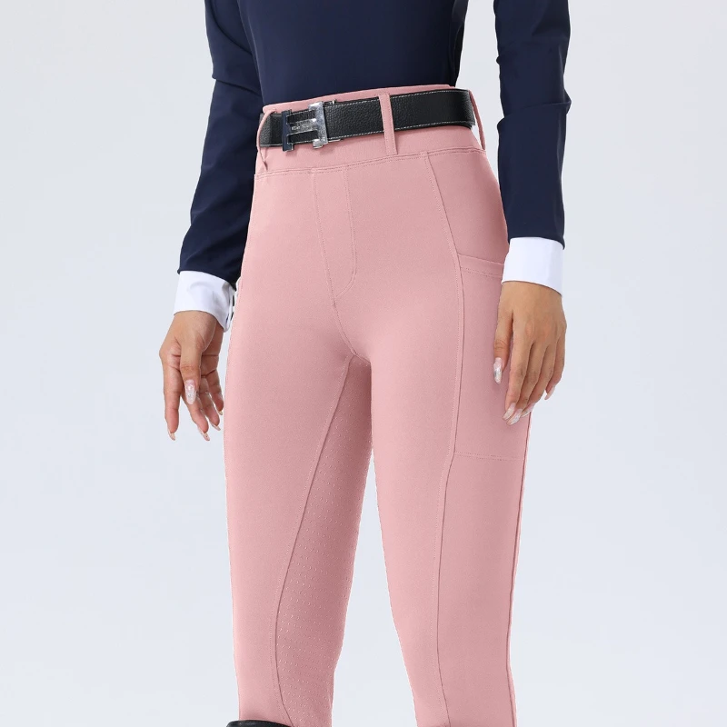 Summer Women's Non-slip  Horse Riding Pants Full-seat Silicone Grip Stretchy Slim Equestrian Pants Competition Tights Breeches