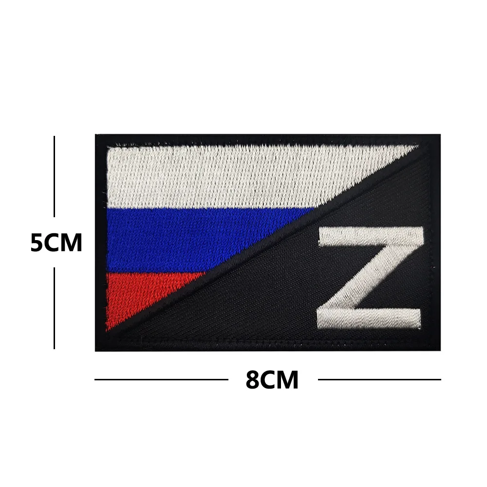 Россия Russia Patch Embroidery Flag Letter Tactical Patch Truth Badge on Backpack Military Armband Hook Loop Emblem