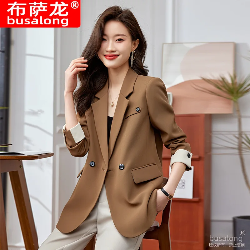 

Новый стильный модный костюм, повседневный женский профессиональный пиджак с длинными рукавами, официальная куртка, рабочая одежда936