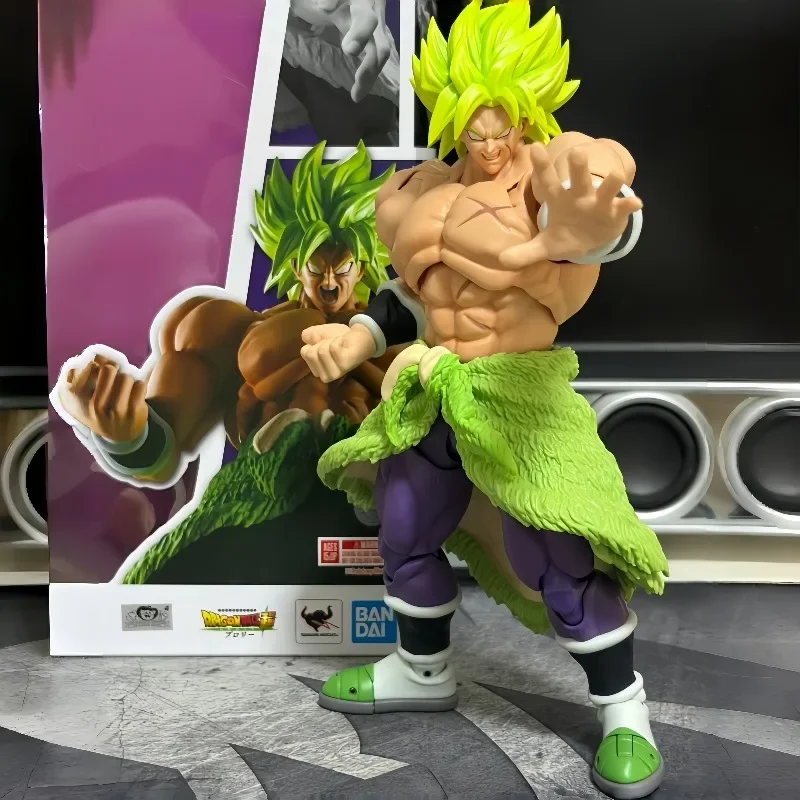 100% Original Bandai S.H.Figuarts Dragon Ball Super Broly Full Power Super Saiyan Action Figure Brand New With Retail Packaging. view 2