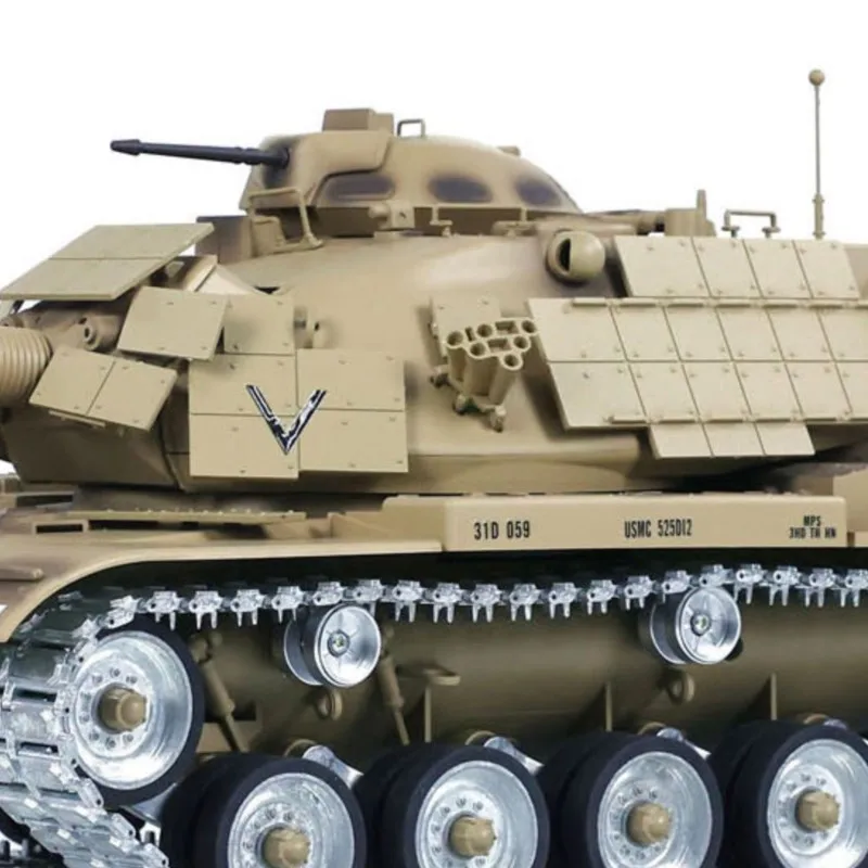 

На складе США 1/16 TD RC Battle Tank M60A1 ERA США Радиоуправляемые танки Модель металлического колеса Гусеница Дорожное колесо Идиер Автомобиль Подарки