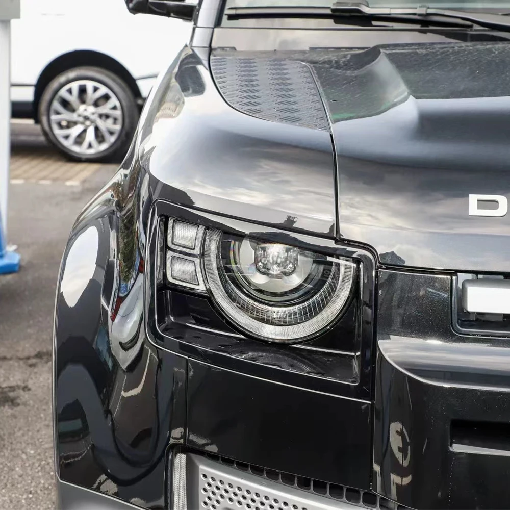 Car Headlight Cover For Land Rover Defender 2020 2021 2022 2023 Replacement Lampshade Car Accessories Lens Cover