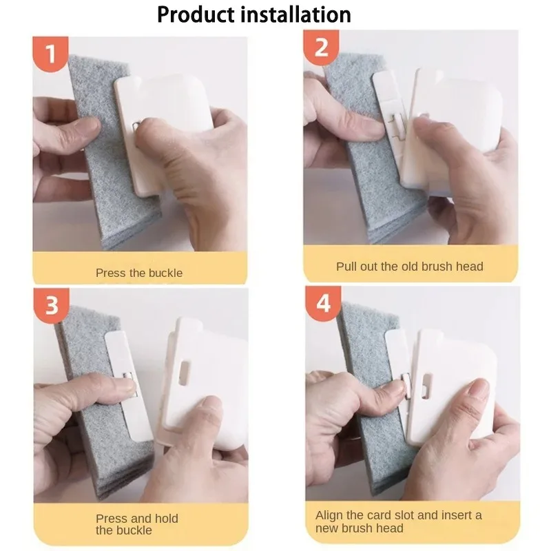 Cepillo de limpieza de ventanas, Herramientas de limpieza multifuncionales para el hogar, extraíbles