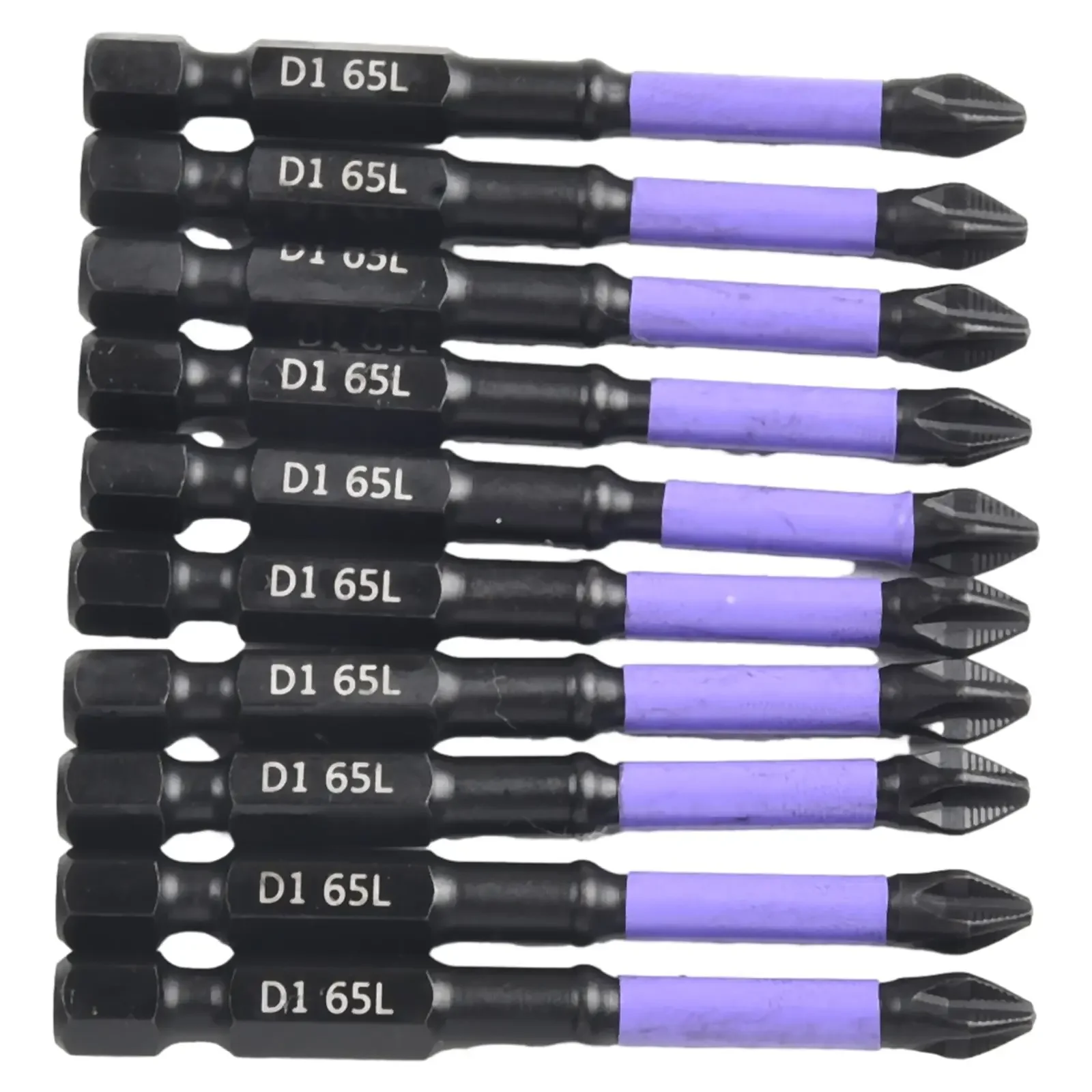 10/20Pcs Non-Slip Magnetic Batch Head Cross Screwdriver Alloy Steel PH2 25/50/65/70/90/150mm Hardness Impact Drill Bits