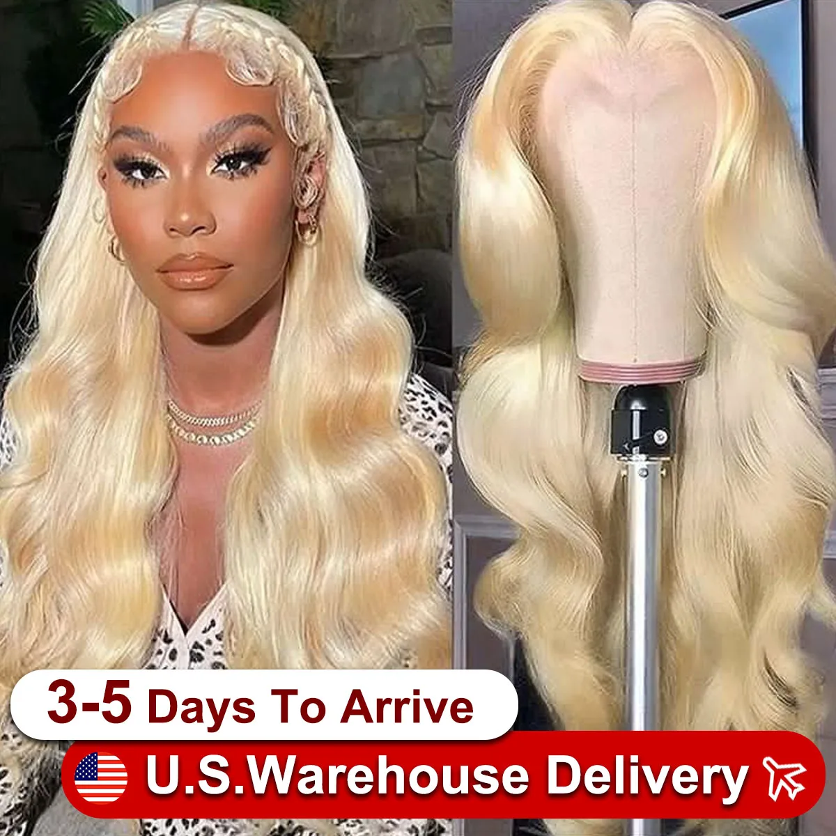 26 Inch 13x4 Body Wave Lace Frontal Wigs Honey Blonde HD Lace Front Wig Human Hair Pre Plucked 180% Density HD Lace Frontal Wigs