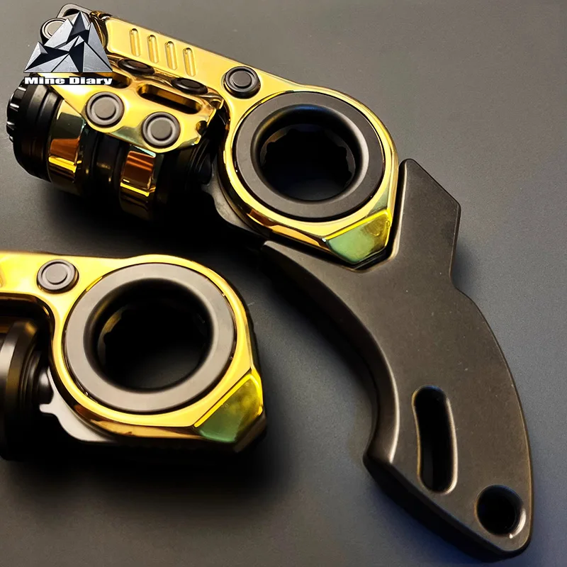 GoBiggeR Sinian Push Slider Stainless Steel Handle Parts EDC Slider Fidget Toy Fidget Spinner Handle Accessories