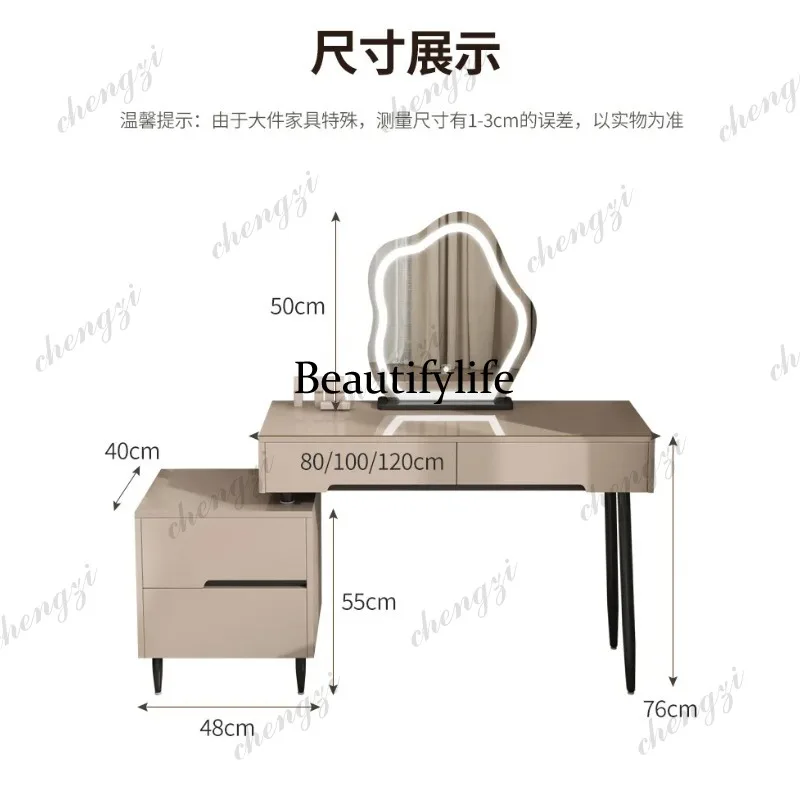 Cabinet Decorations Makeup Table Mirror Luxury Lounges Cabinet Dressing Table Drawer Modern Mesa Tocador Home Furniture