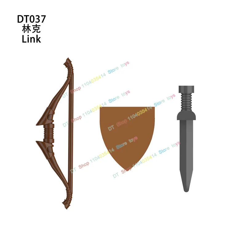 Gorący Film Anime Klocki Modelarskie Mini Klocki Akcesoria Zestaw do Składania Puzzle Figurki Akcji Lalka Zabawka Prezent Urodzinowy DT030-037