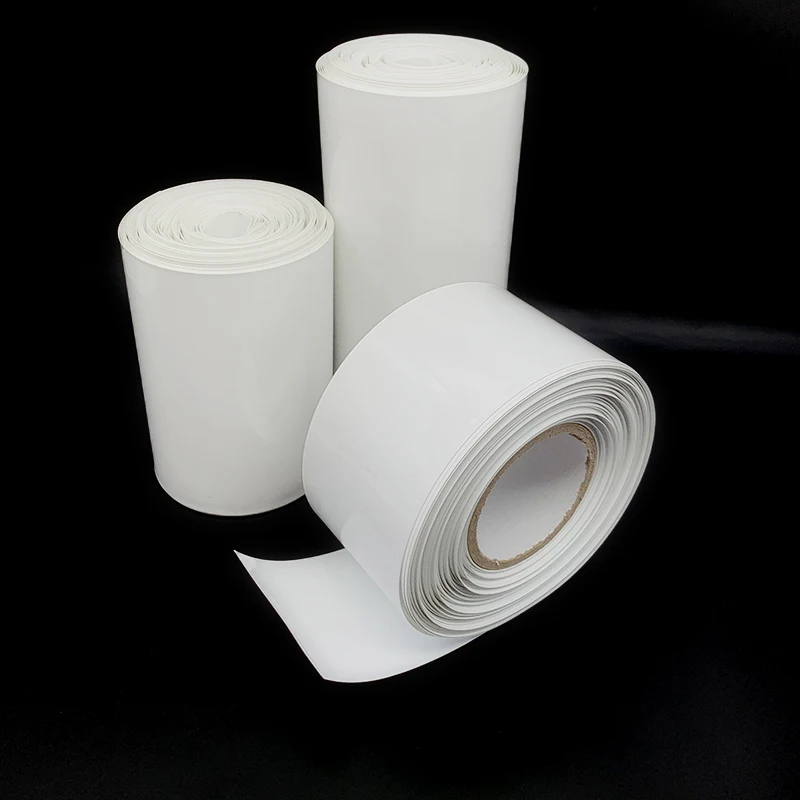 Width 30mm~300mm White PVC Heat Shrink Tubing Insulation Moisture-Proof and Dustproof Wire Harness Protection Heat Shrink Sleeve