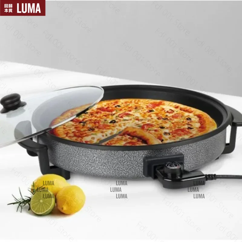 42cm Large Size Electric Wok Multi-functional Household Portable Electric Frying Pan For Pizza Cooking Indoor Non-Stick Kitchen