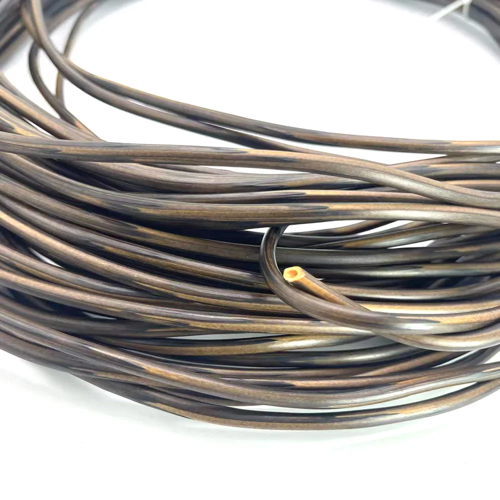 4.3mm 500g PE Rattan Round hollow Brown Coffee Gradient Weaving Material Synthetic Plastic Rattan And Repair Chair