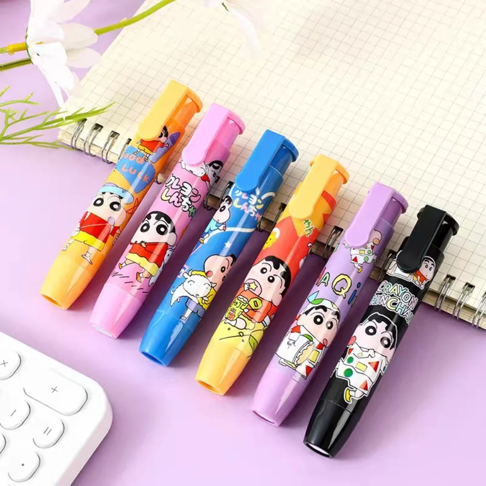 

Crayon Shin-Chan Press-Style Eraser Student Cartoon Book Cleaning Tool Learning Stationery Supplies School Prize Girls Gifts