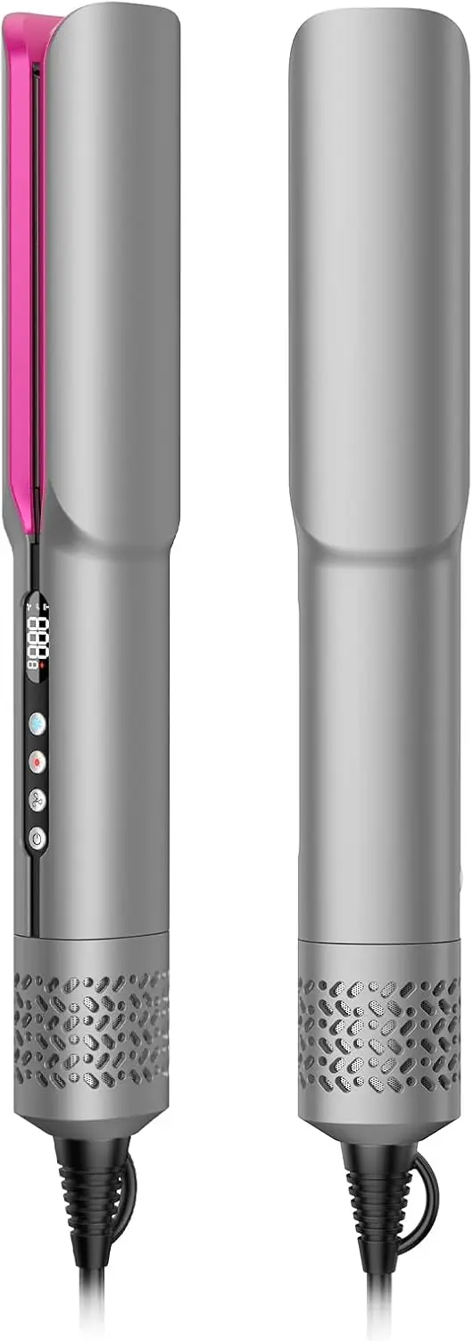 

2-in-1 Hair Straightener & Blow Dryer, Fast Drying & Straightening, Ionic Technology, 5 Heat Settings, Auto-Off