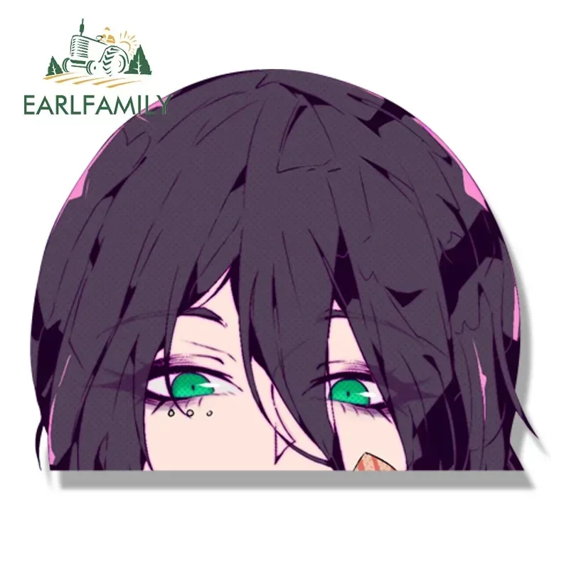 EARLFAMILY Reze Fanart Car Sticker Anime Popular Girl RV Sketch Waifu Decal JDM Cartoon Peek Girl Cartoon Demon Graffiti Sticker view 3
