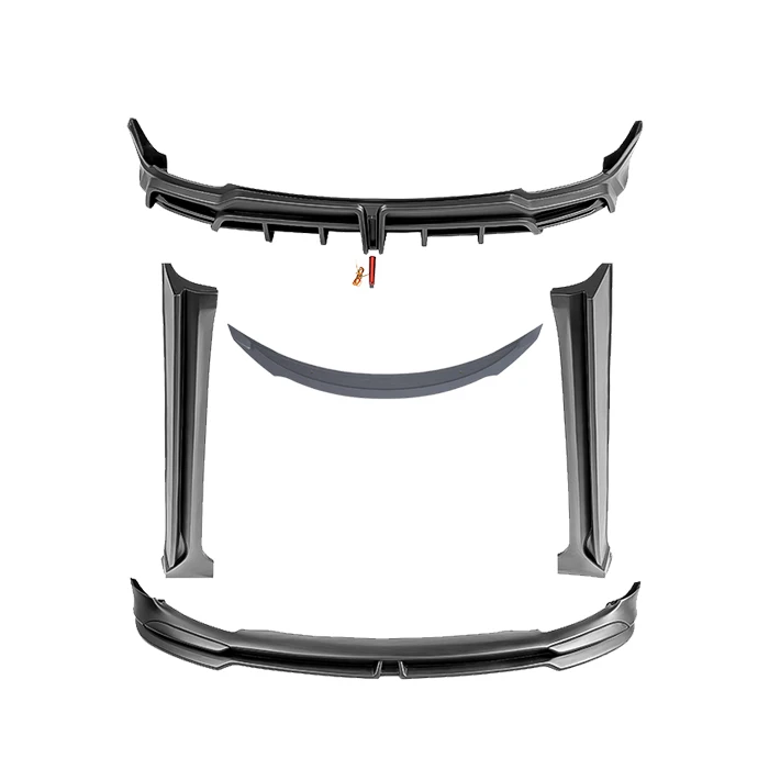 

Car Accessories Front Lip Side Skirt Updated Parts Primer Universal Rear Diffuser Bumper Lip Body Kit For Model3
