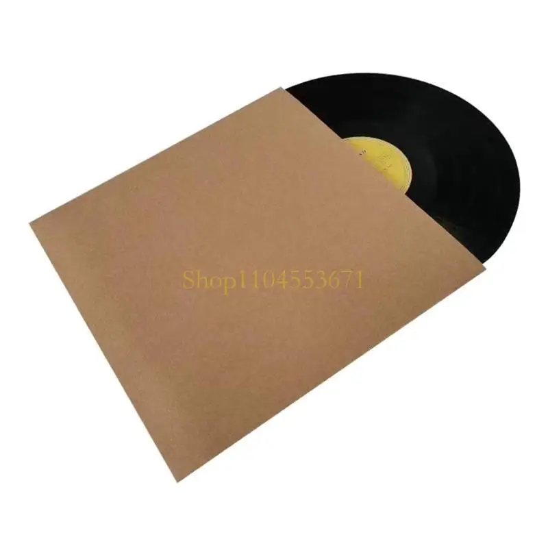Best Seller 1 Conjunto LPS Record Bag 350g Kraft Paper Storage Case sem orifício 12 polegadas mangas externas com órgãos