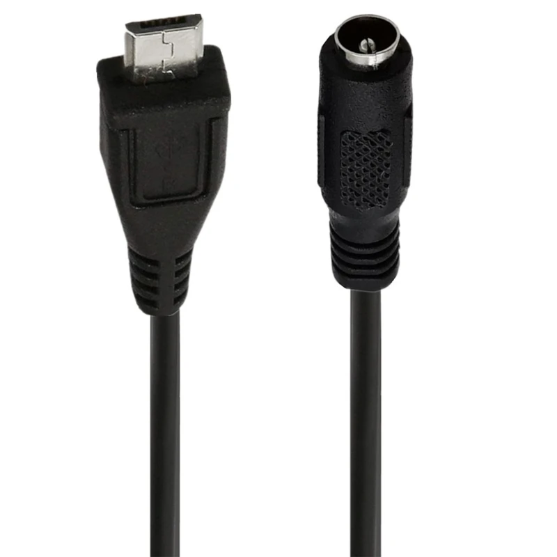 DC 3.5 x1.35 mm/5.5x2.1mm femmina a Micro USB maschio connettore adattatore cavo di alimentazione 5V per altoparlante auricolari tablet