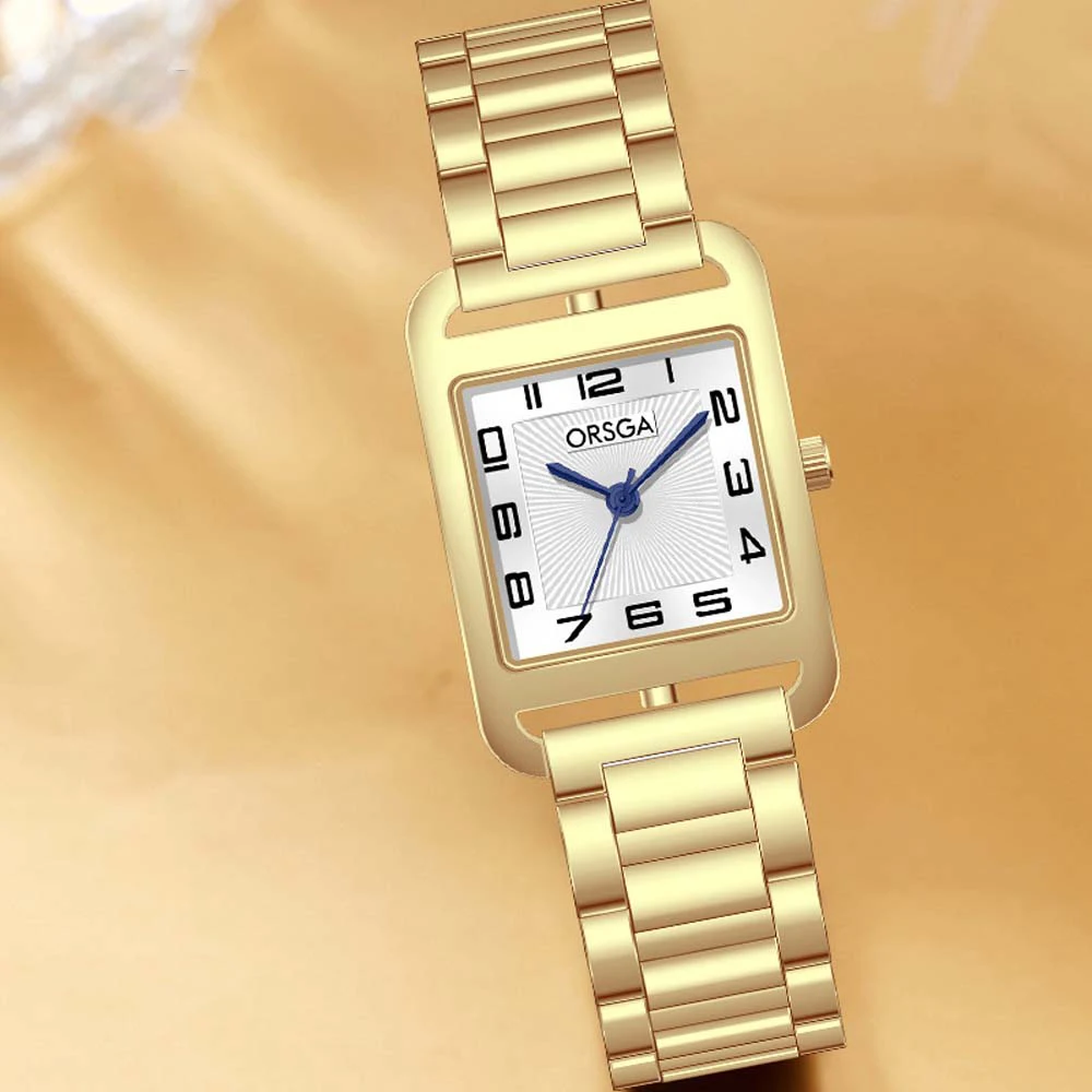 ORSGA Unique Women's Quartz Watche Minimalist Digital Watches High-End Quartz Square Watches  Dress Gifts relogio feminino часы