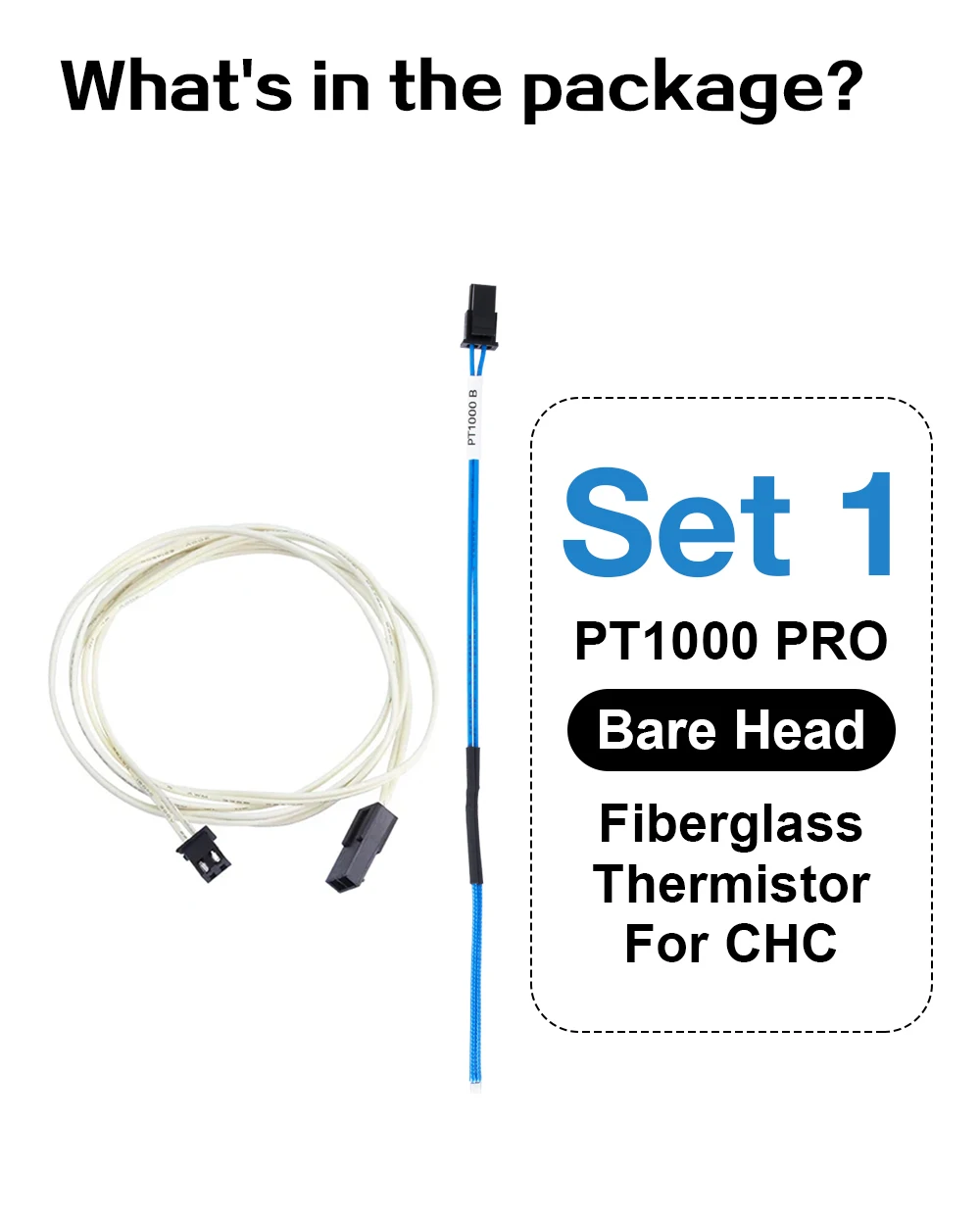Trianglelab PT1000 Pro Bare Thermistor-Kartusche Hochtemperatur 450°C für Rapido Hotend TCHC Kit CHC Pro TR6 TD6 HOTEND – Detail 37