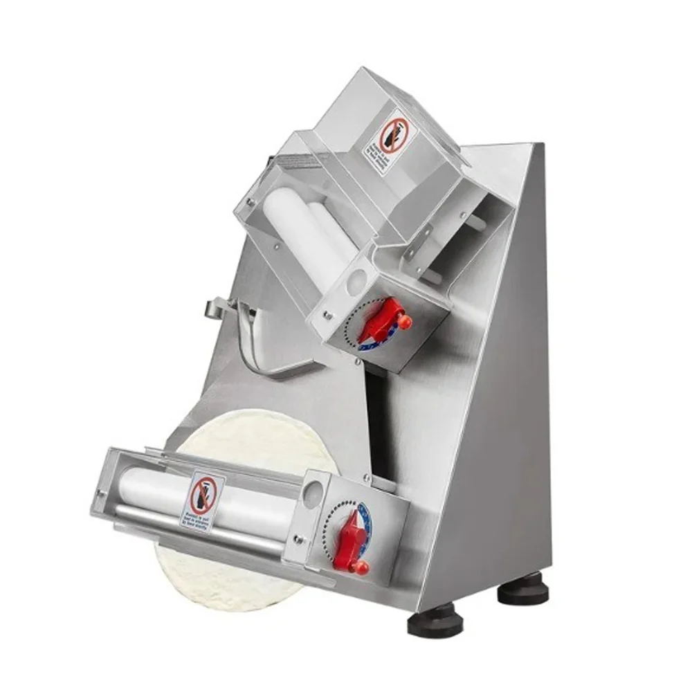 

Commercial Automatic Electric Pizza Dough Roller Sheeter Table Top Steel Machine for Bakery Use New or Used