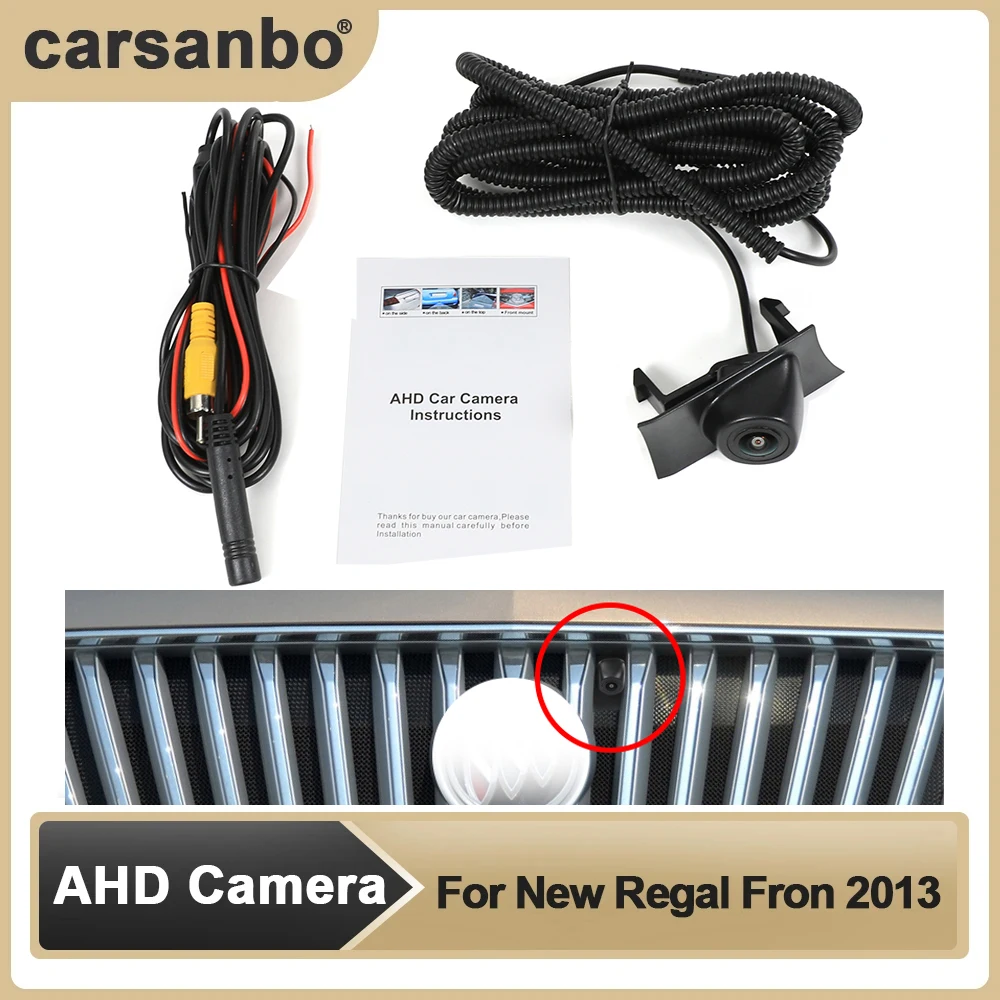 

Carsanbo Car AHD Front View Camera HD Night Vision Fisheye 150°Chrome Camera Parking Monitoring System For Buick 2013 New Regal