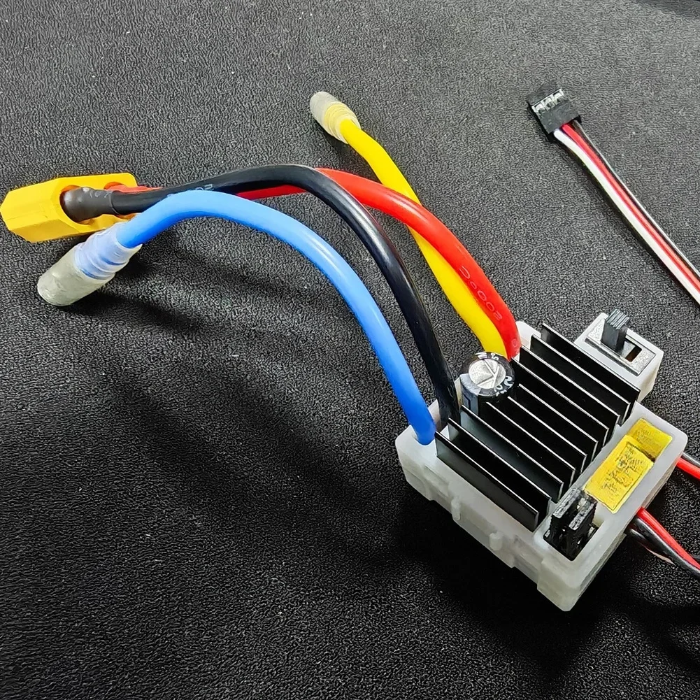 1pc 60A Bidirectional Brushed Electronic Speed Controller For RC Cars Boats 1:16 And 1/10 Scale Vehicles Electric Scooters