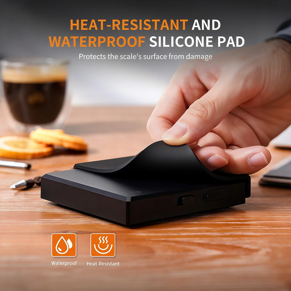 Digital Coffee Scale mini Usb digital Rechargeable coffee scal Espresso Scales kitchen High-Precision weight electronic scale