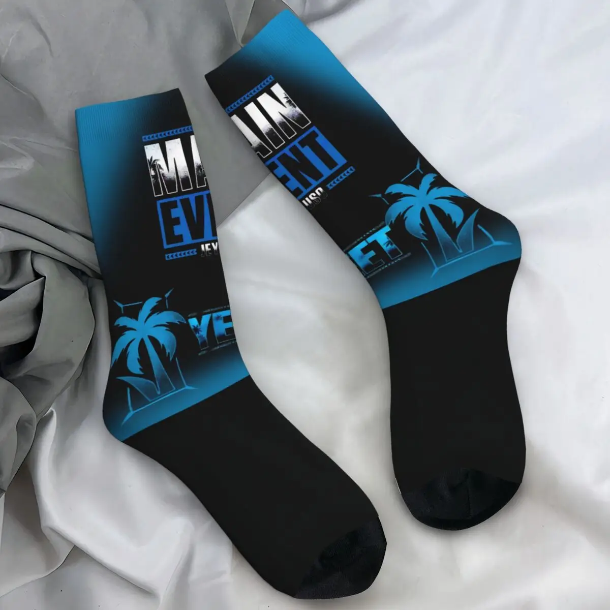 

Unisex Socks Jey Uso Yeet Wrestling Stockings Autumn Gothic Medium Soft Socks Pattern Running Sports Anti Skid Socks