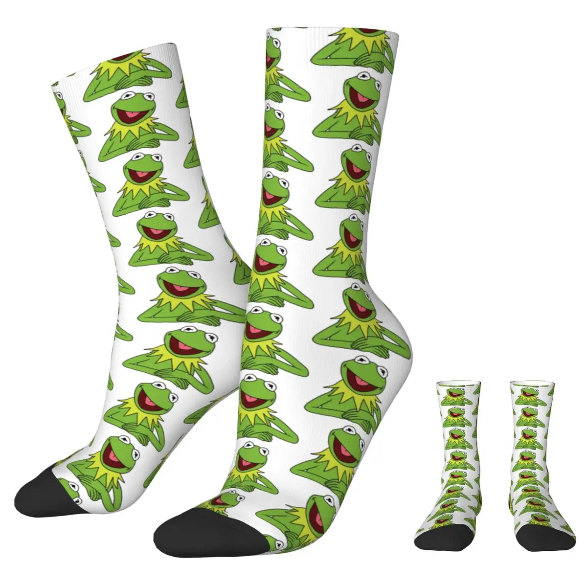 Kermit The Frog Socks Kermit Kawaii Stockings Autumn Anti Skid Unisex Men Socks Warm Soft Pattern Climbing Socks