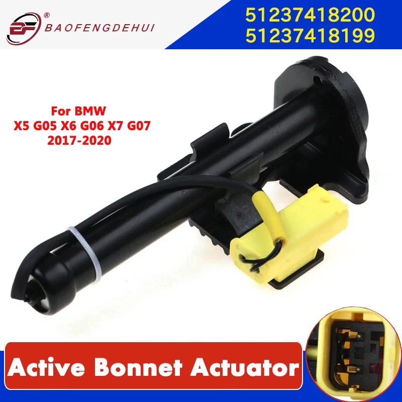 BF Left Right 51237418199 51237418200 Active Bonnet Actuator For BMW X5 G05 X6 G06 X7 G07 2017-2020 NEW Active Hood