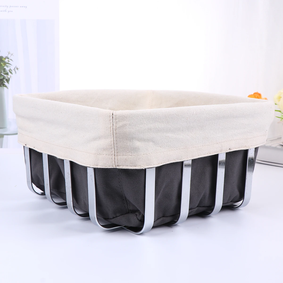 

Корзина для хлеба из нержавеющей стали, нержавеющая кухонная посуда, органайзер, корзина для хранения для дома, спальни, ванной комнаты