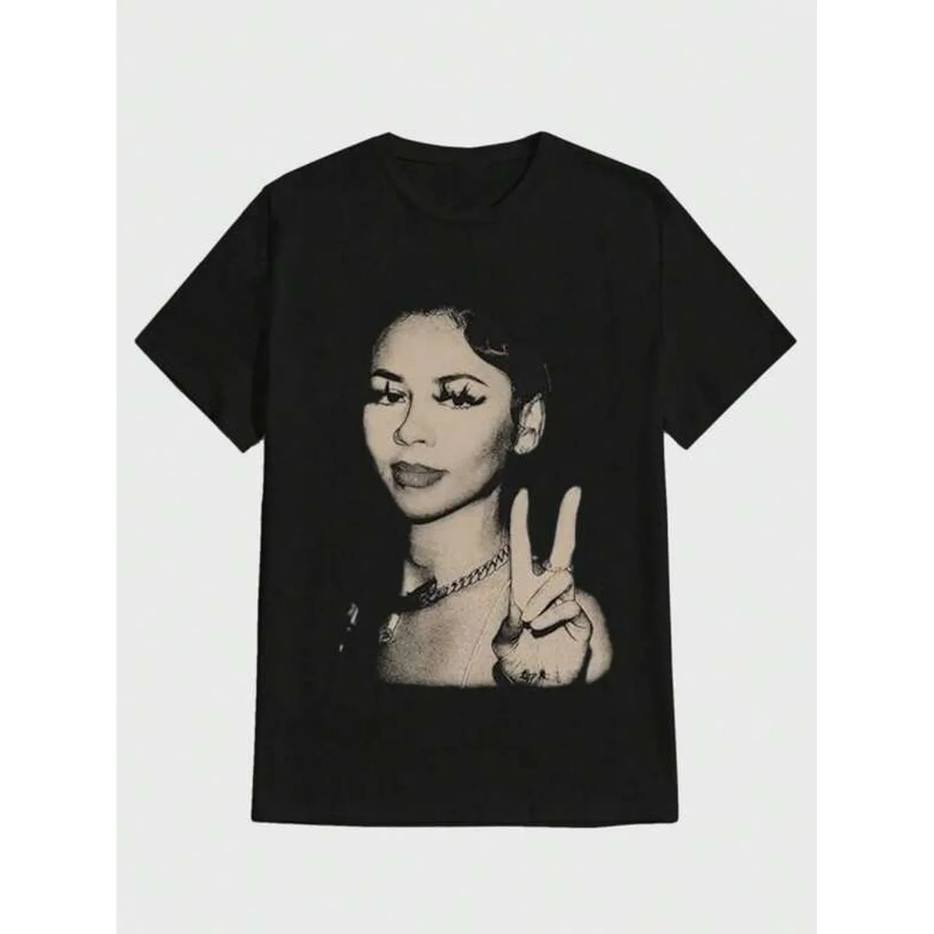 Vintage T Shirt Fan Pullover Short Sleeve Tee Casual Digital Print Pure Heavy 100% Cotton T Shirt