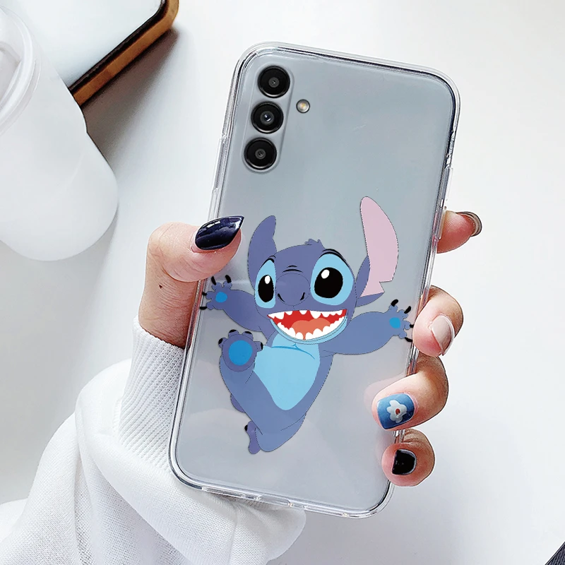 Cartoon Stitch Soft Case For Samsung Galaxy A13 4G A 13 5G A04S Cover TPU Matte Silicone Clear Coque For Samsung A 13 Fundas Bag