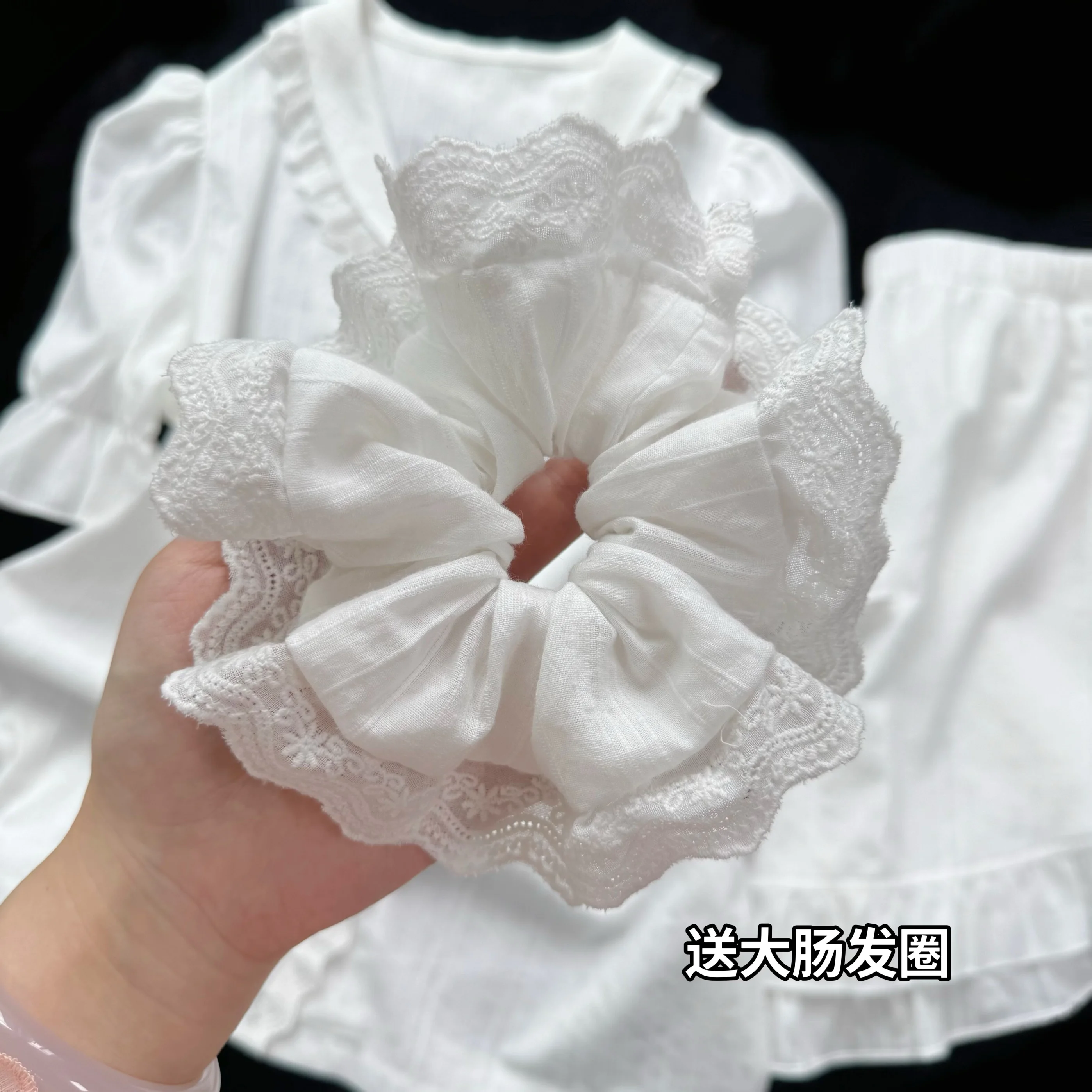 Pure Cotton French Lace Short-sleeved Pajamas Sweet Girl Lapel Casual Comfortable Soft Loungewear Set