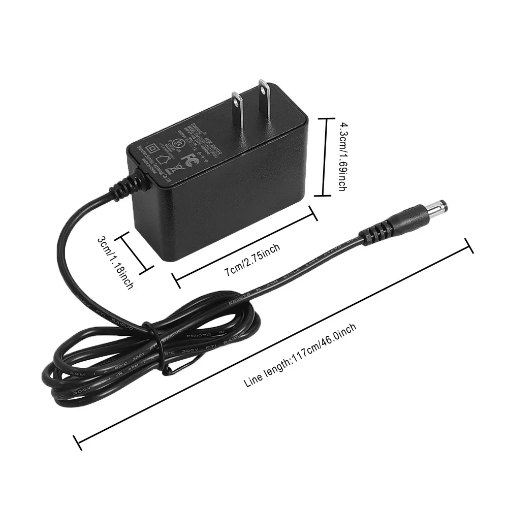 شاحن لشاومي 4 Go/شاومي 4 لايت 2nd Gen/ مهايئ شاحن 25.2V1A لأجزاء Segway Ninebot E2 E2Plus E8 E10 C15 C20