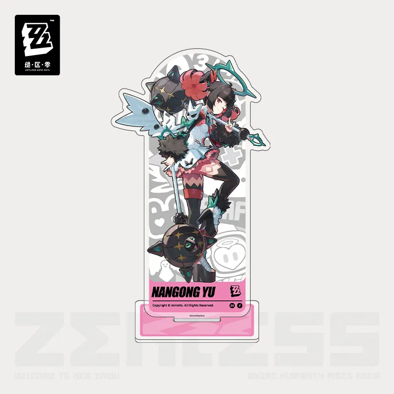 Official Zenless Zone Zero Sunna Aria Nangong Yu Illustration Series Acrylic Stand Set Angels of Delusion Cosplay accessories view 2