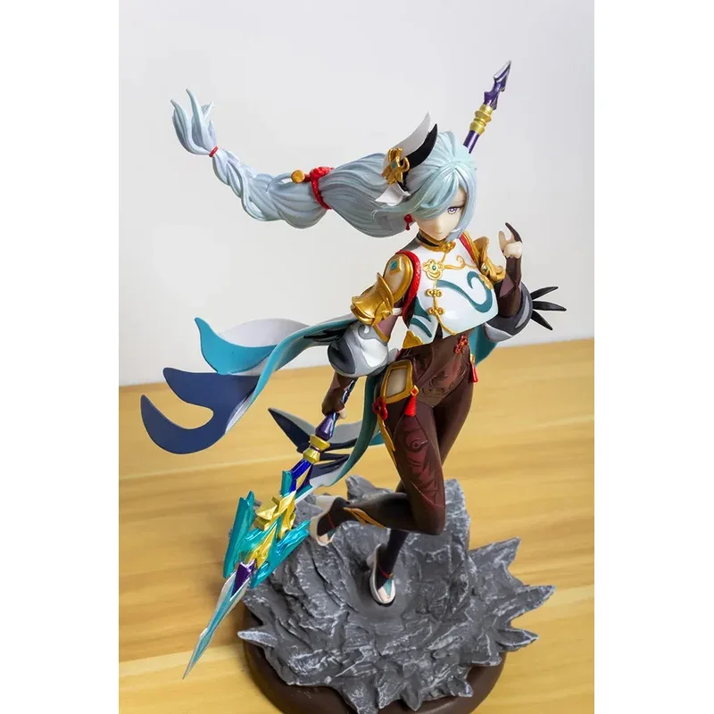 30cm Genshin Impact Shenhe Anime Figures Action Figurine Pvc Statue Model Doll Ornaments Room Collection Decoration Toys Gift