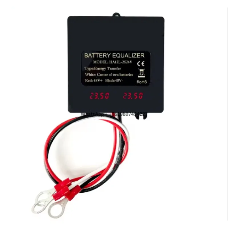 Jesudom HA12L-2S24V for 2x24V Batteries 48V Battery Equalizer With LCD Display Battery Balancer