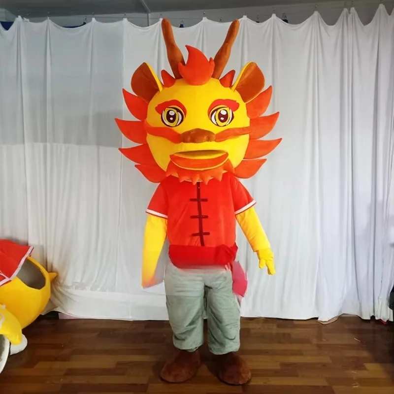Custom-designed Chinese dragon/lion dance inspired mascot costume