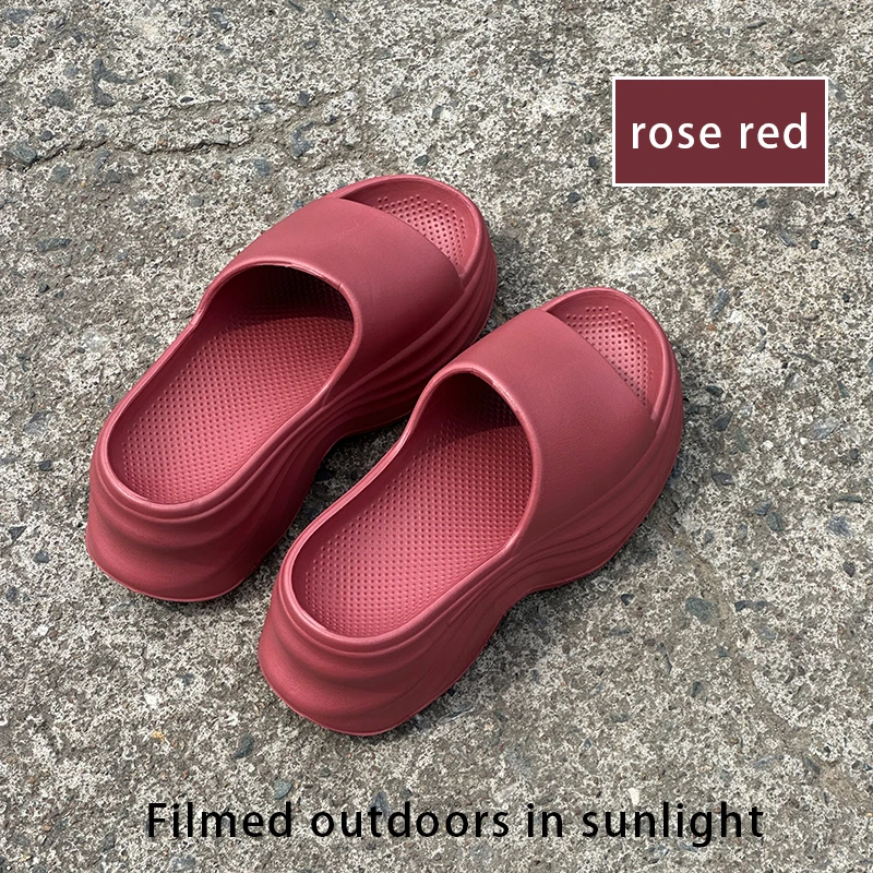 Erhöhte Absatzhöhe und dicksohlige EVA-Slipper für Damen – Rutschfeste, coole Outdoor-Slipper, trendige Damen-High-Heel-Slipper – Detail 14
