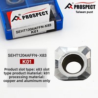 PROSPECT SEHT1204AFFN-X83 K01 K18 P5320 CNC High Feed Milling Tool Carbide Inserts for Aluminum Copper and Steel Machining