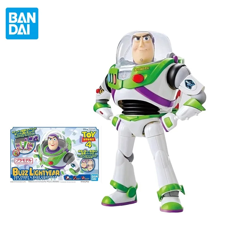 

Toy Story BANDAI Original Anime Figure Buzz Lightyear Assembly Model Kids Toys Christmas Gift Birthday Doll Collectible Model