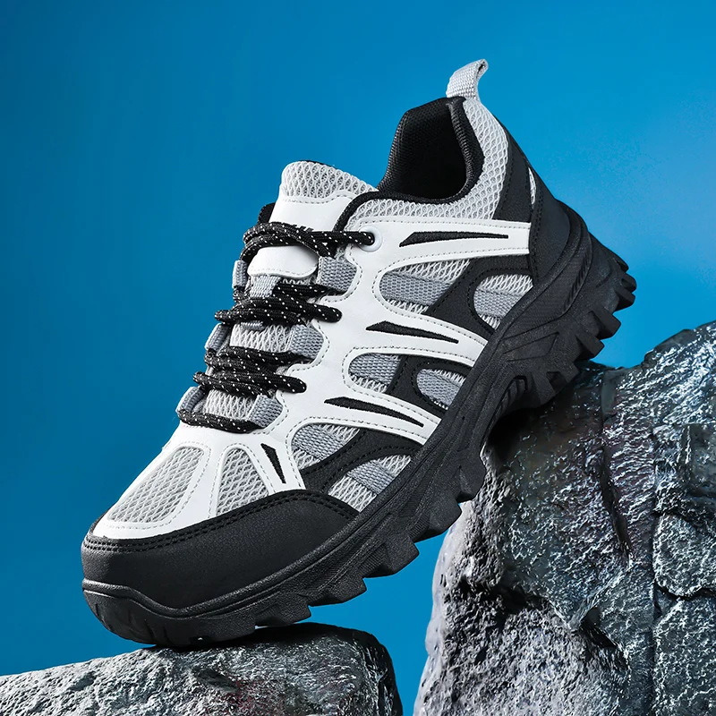 Womens Hiking Shoes Outdoor Trailing Trekking Shoes Lightweight Mesh Sneakers Trail Running Shoes Non-slip Wading Shoes Female