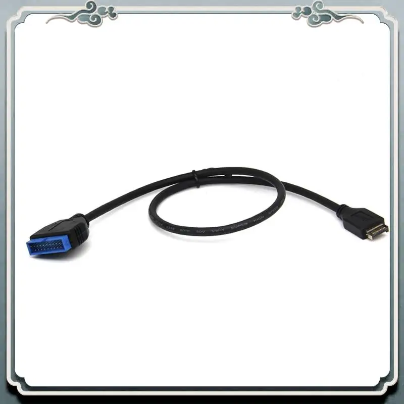 

Premium 1 Piece USB 3.1 Type-E Male To IDC20P Male Adapter Cable 20Pin Extension Cable For Computer Motherboard 30CM Black