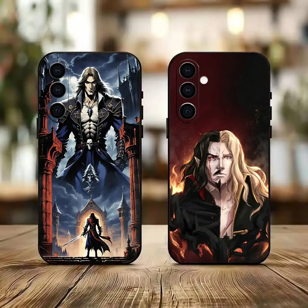 Cool Anime C-Castlevania Phone Case Black Silicone Soft For Samsung A73,A72,A71,A70,A53,A52,A51