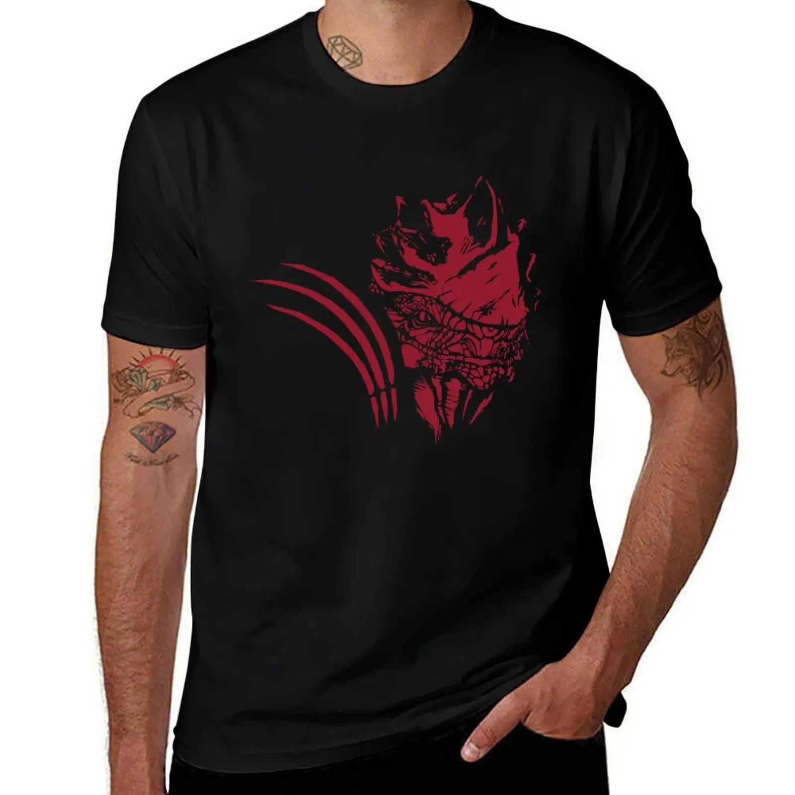 Mass Effect - Wrex T-Shirt man graphic t shirt man t shirts graphic cotton tshirt 100% T-shirt