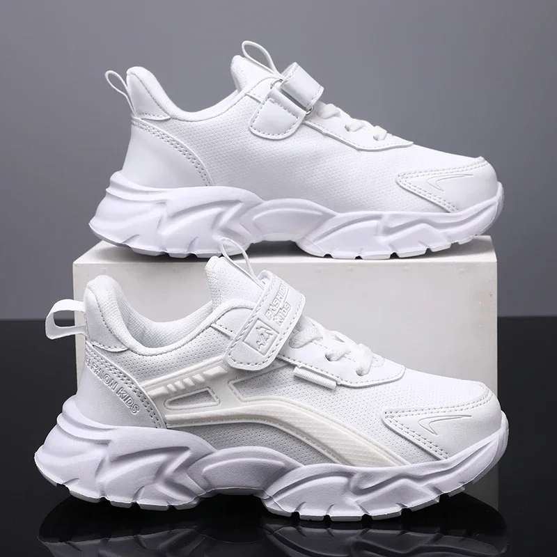 Children Sneakers Boys Shoes Luxury White Kids Sports Shoes for Boy Tennis Mesh Breathable Platform Girls School Running Shoes