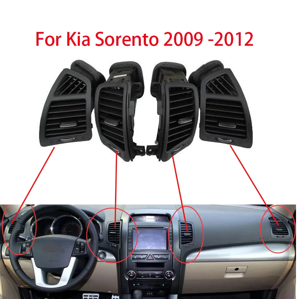 A/C Air Vent Outlet Air-conditioning Installation For Kia Sorento 09-2012 Fresh Air Outlet Vent Assembly 97410-2P000 97420-2P000 